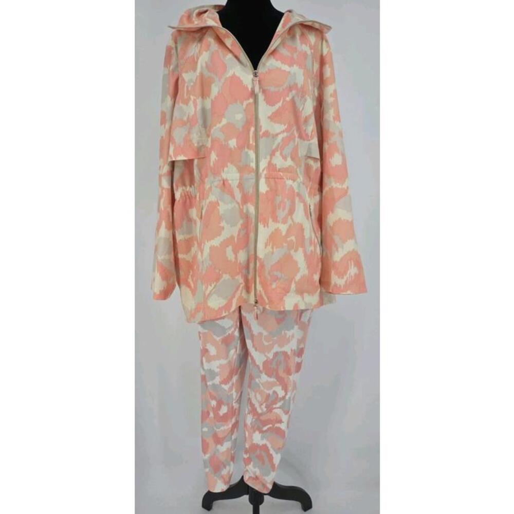 Chicos Zenergy Neema Print Set Jacket Sz 4 And Leggings Sz‎ 3